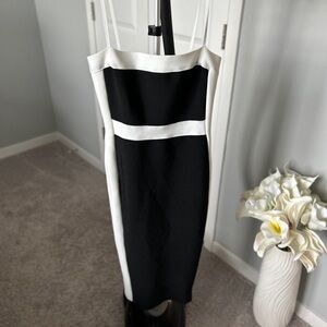 Bandage dress. fitted. Spaghetti straps.